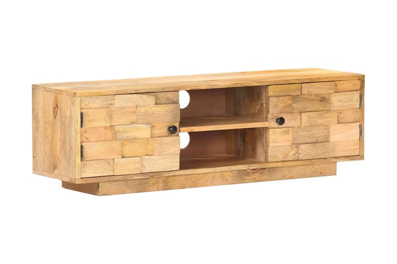 Tv-skab 116x30x35 cm massivt mangotræ - Møbler - TV borde & mediemøbler - TV-borde