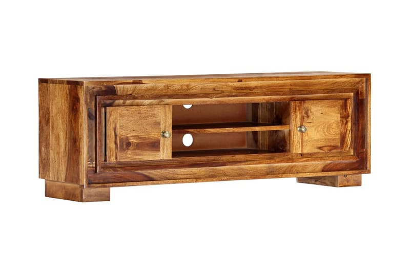 Tv-Skab 118 X 30 X 40 Cm Massivt Sheeshamtræ - Brun - Møbler - TV borde & mediemøbler - TV-borde