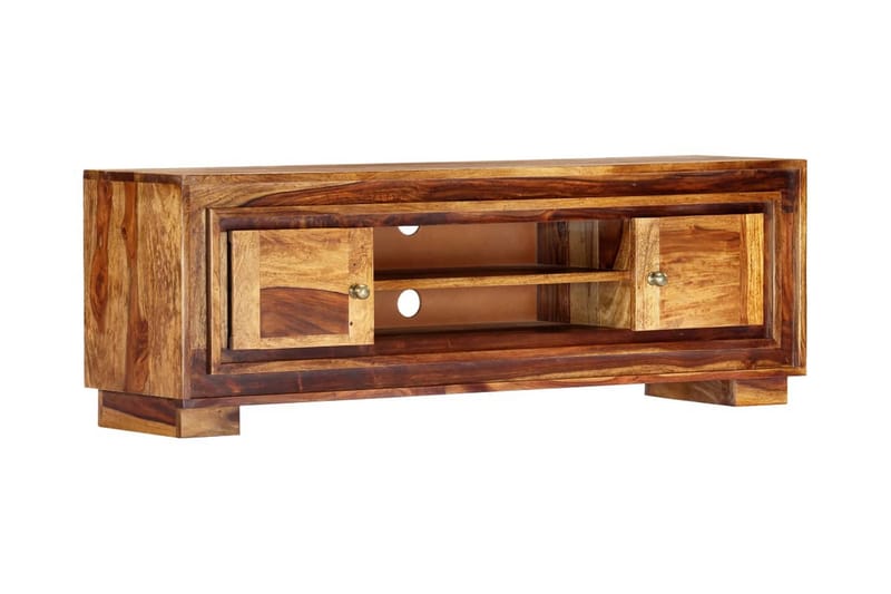 Tv-Skab 118 X 30 X 40 Cm Massivt Sheeshamtræ - Brun - Møbler - TV borde & mediemøbler - TV-borde