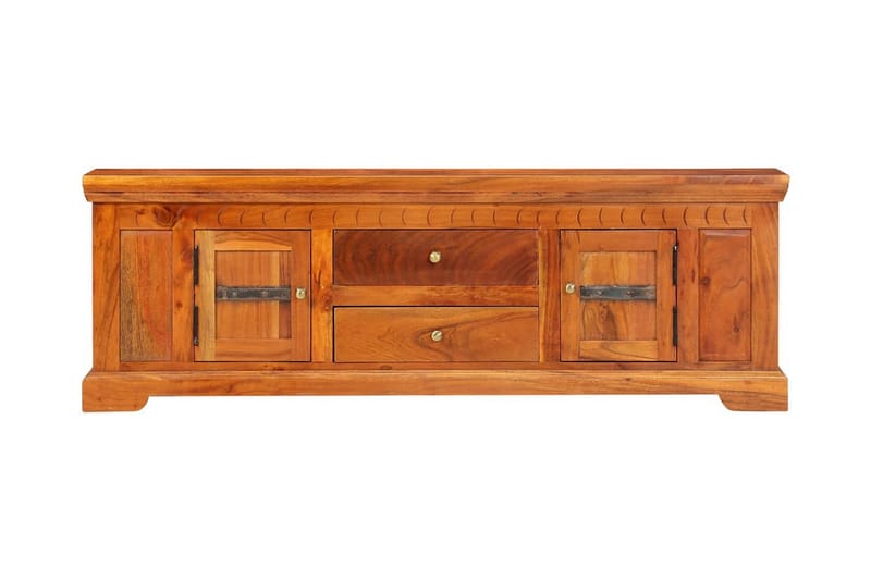 tv-skab 119 x 30 x 40 cm massivt akacietræ - Møbler - TV borde & mediemøbler - TV-borde