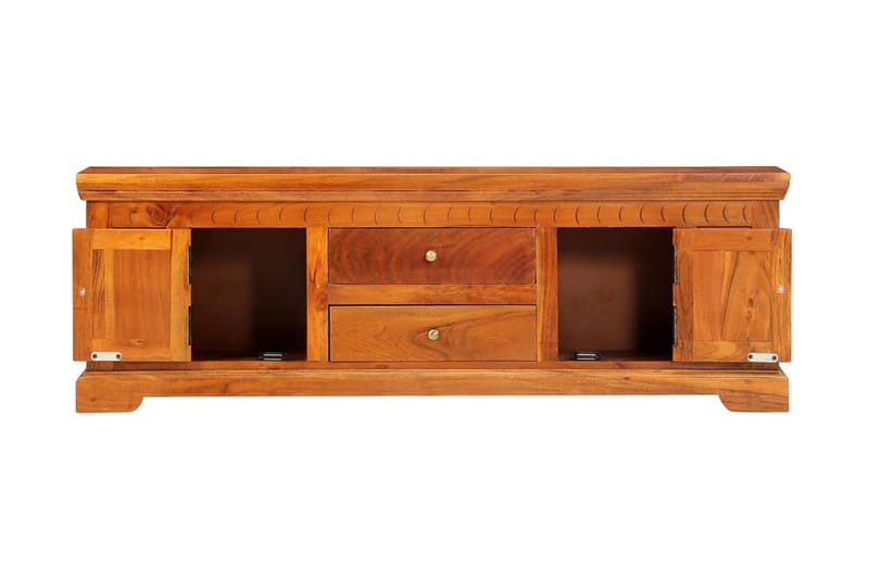 tv-skab 119 x 30 x 40 cm massivt akacietræ - Møbler - TV borde & mediemøbler - TV-borde