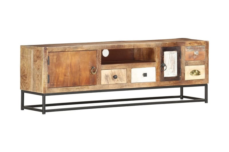 tv-skab 120 x 30 x 40 cm massivt genanvendt træ - Brun - Møbler - TV borde & mediemøbler - TV-borde