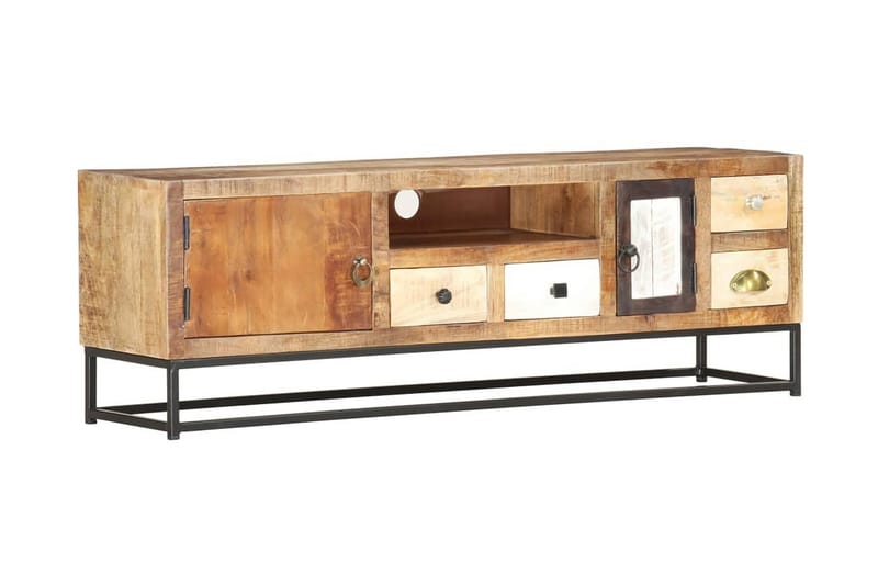 tv-skab 120 x 30 x 40 cm massivt genanvendt træ - Brun - Møbler - TV borde & mediemøbler - TV-borde