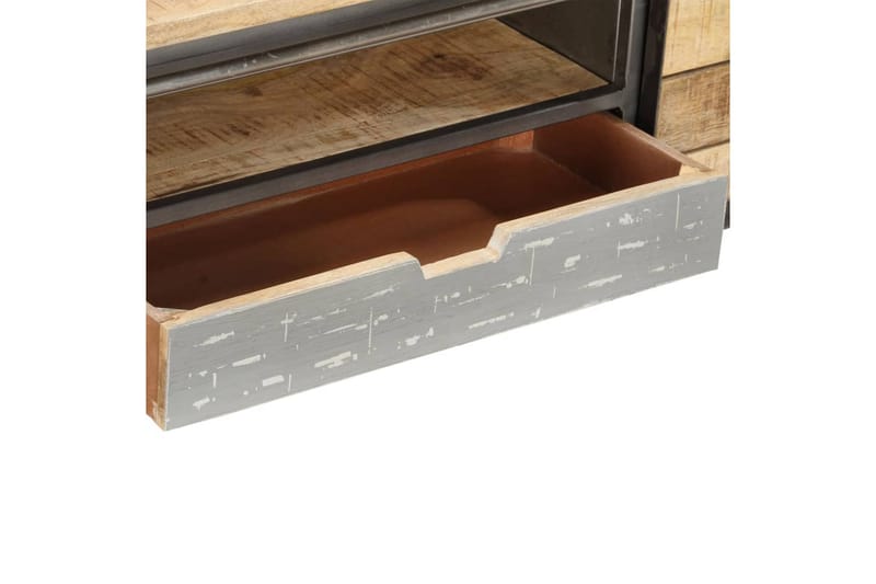 tv-skab 120 x 30 x 40 cm massivt mangotræ - Grå - Møbler - TV borde & mediemøbler - TV-borde