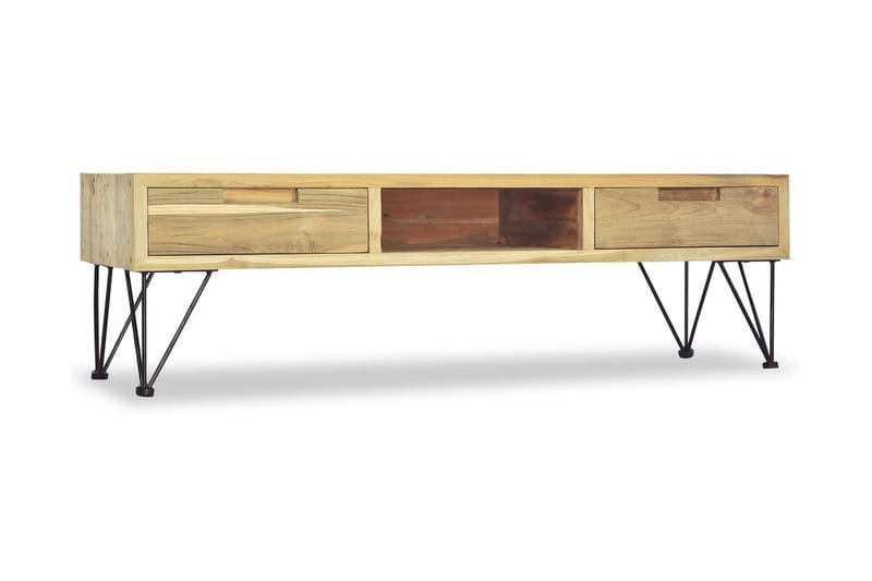 Tv-Skab 120 X 35 X 35 Cm Massivt Teaktræ - Brun - Møbler - TV borde & mediemøbler - TV-borde
