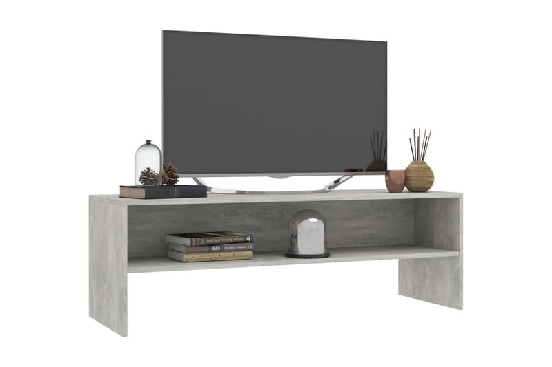 Tv-skab 120 x 40 x 40 cm spånplade betongrå - Grå - Møbler - TV borde & mediemøbler - TV-borde