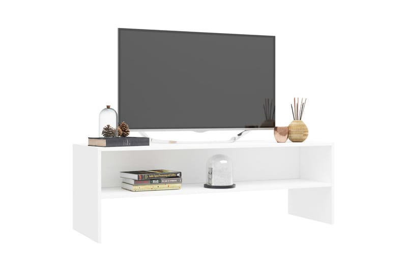 Tv-Skab 120 X 40 X 40 Cm Spånplade Hvid - Hvid - TV-borde