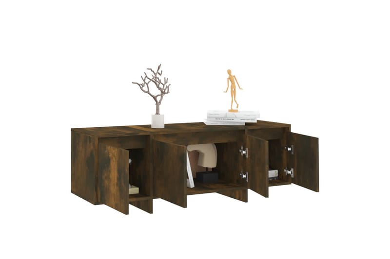 tv-skab 120x30x40,5 cm spånplade røget eg - Brun - Møbler - TV borde & mediemøbler - TV-borde