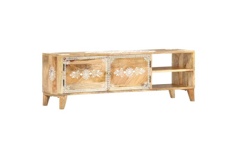 Tv-Skab 120x30x40 cm Massivt Mangotræ - Brun - Møbler - TV borde & mediemøbler - TV-borde