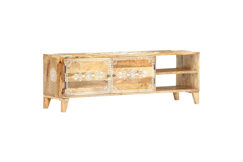 Tv-Skab 120x30x40 cm Massivt Mangotræ - Brun - Møbler - TV borde & mediemøbler - TV-borde