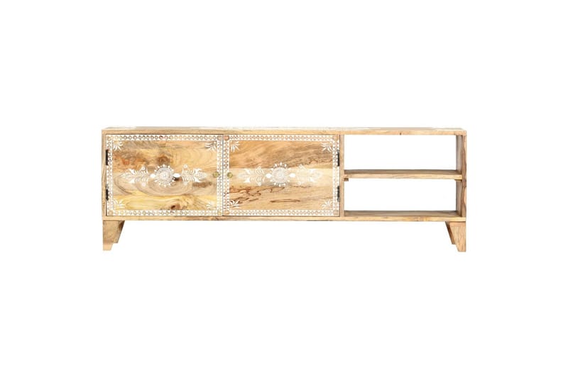 Tv-Skab 120x30x40 cm Massivt Mangotræ - Brun - Møbler - TV borde & mediemøbler - TV-borde