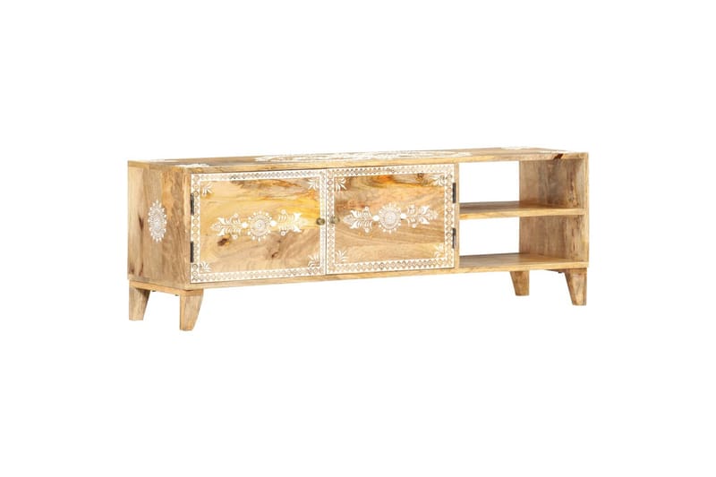 Tv-Skab 120x30x40 cm Massivt Mangotræ - Brun - Møbler - TV borde & mediemøbler - TV-borde