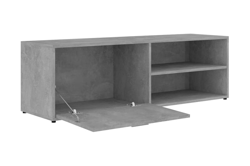 Tv-Skab 120x34x37 cm Spånplade Betongrå - Grå - TV-borde