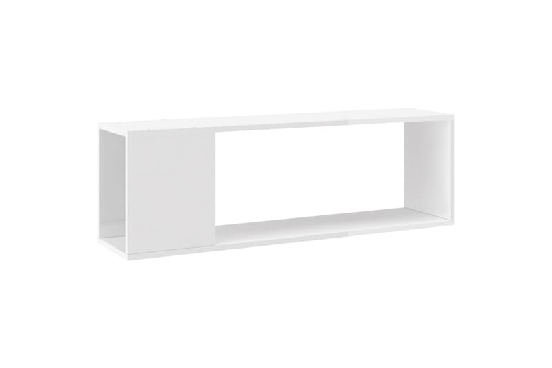 tv-skab 120x34x37 cm spånplade Hvid højglans - Hvid - TV-borde