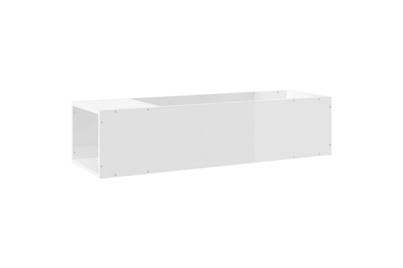 tv-skab 120x34x37 cm spånplade Hvid højglans - Hvid - TV-borde