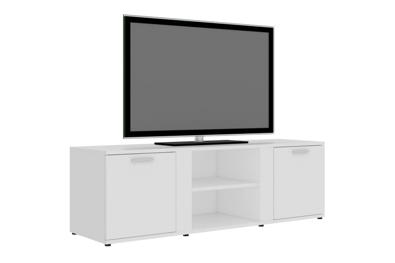 Tv-Skab 120x34x37 cm Spånplade Hvid - Hvid - TV-borde