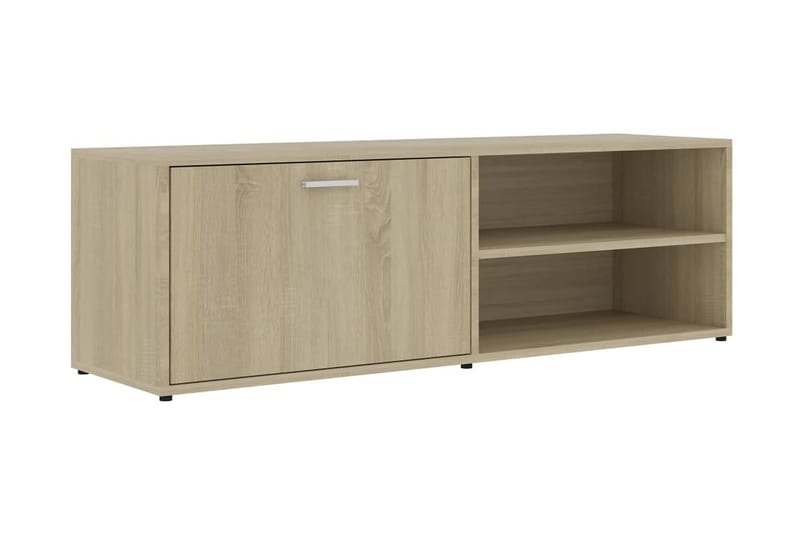 Tv-Skab 120x34x37 cm Spånplade Sonoma-Eg - Brun - TV-borde