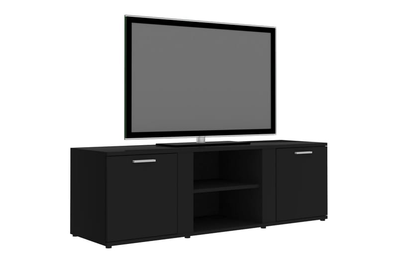 Tv-Skab 120x34x37 cm Spånplade Sort - Sort - Møbler - TV borde & mediemøbler - TV-borde