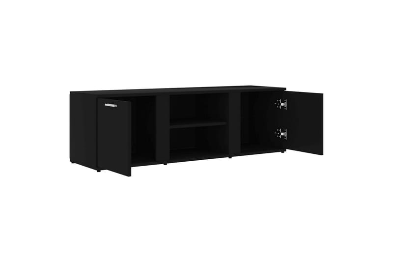 Tv-Skab 120x34x37 cm Spånplade Sort - Sort - Møbler - TV borde & mediemøbler - TV-borde