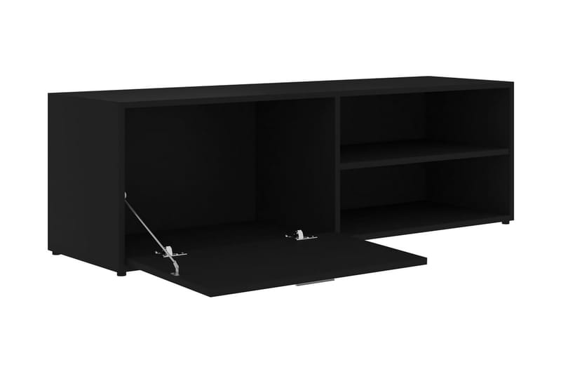 Tv-Skab 120x34x37 cm Spånplade Sort - Sort - TV-borde