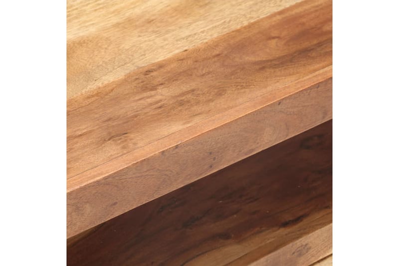 tv-skab 120x35x45 cm massivt træ med sheeshamfinish - Brun - Møbler - TV borde & mediemøbler - TV-borde