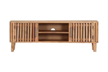 Tv-Skab 130 X 30 X 45 Cm Massivt Akacietræ - Brun - Møbler - TV borde & mediemøbler - TV-borde