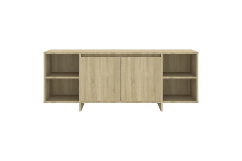 tv-skab 130x35x50 cm spånplade sonoma-eg - Beige - Møbler - TV borde & mediemøbler - TV-borde