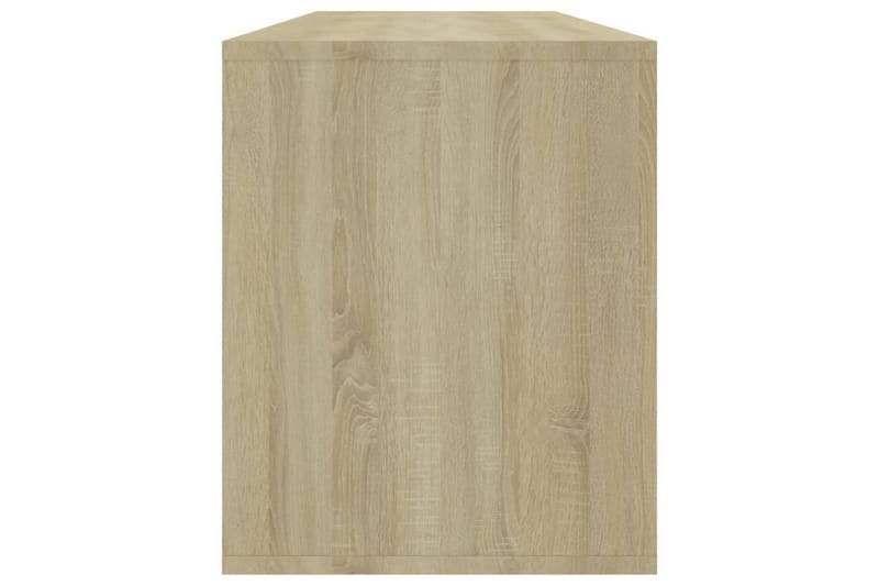 tv-skab 130x35x50 cm spånplade sonoma-eg - Beige - Møbler - TV borde & mediemøbler - TV-borde
