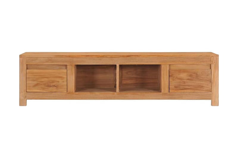 Tv-Skab 135x30x35 cm Massivt Teaktræ - Møbler - TV borde & mediemøbler - TV-borde