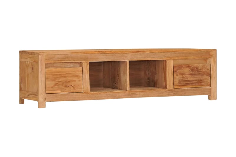 Tv-Skab 135x30x35 cm Massivt Teaktræ - Møbler - TV borde & mediemøbler - TV-borde