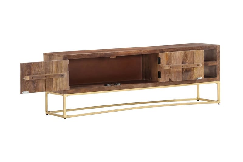 tv-skab 140 x 30 x 30 cm massivt mangotræ - Brun - Møbler - TV borde & mediemøbler - TV-borde