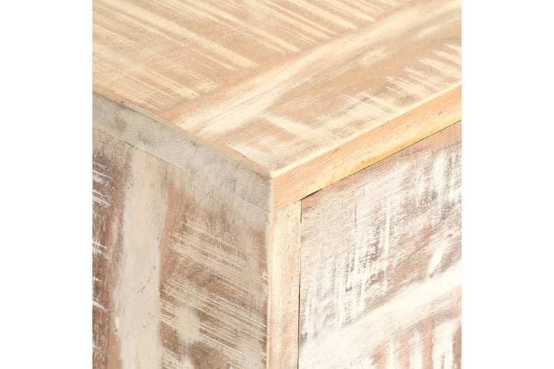 tv-skab 140 x 30 x 45 cm massivt akacietræ hvid - Hvid - Møbler - TV borde & mediemøbler - TV-borde
