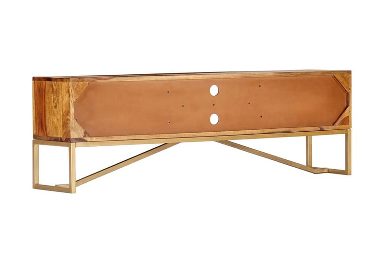 Tv-Skab 140 X 30 X 45 Cm Massivt Sheeshamtræ - Brun - Møbler - TV borde & mediemøbler - TV-borde
