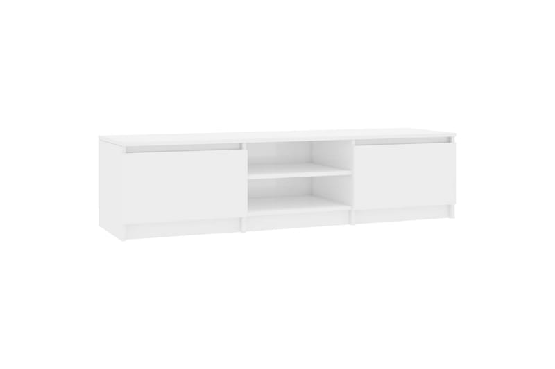 Tv-Skab 140 X 40 X 35,5 Cm Spånplade Hvid Højglans - Hvid - TV-borde