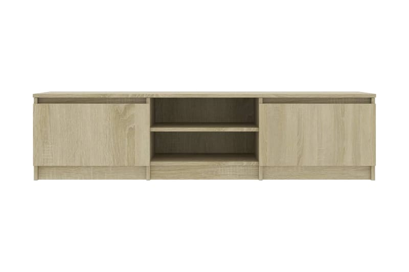 Tv-Skab 140 X 40 X 35,5 Cm Spånplade Sonoma-Eg - Brun - TV-borde