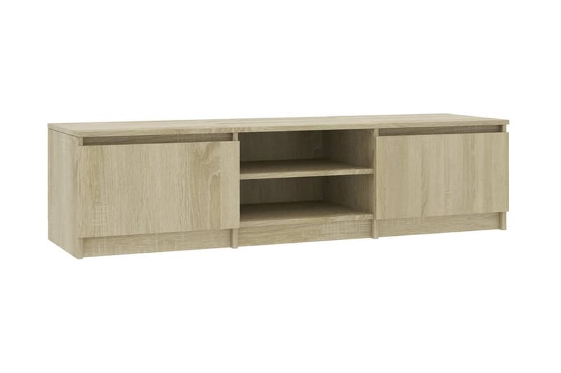 Tv-Skab 140 X 40 X 35,5 Cm Spånplade Sonoma-Eg - Brun - TV-borde