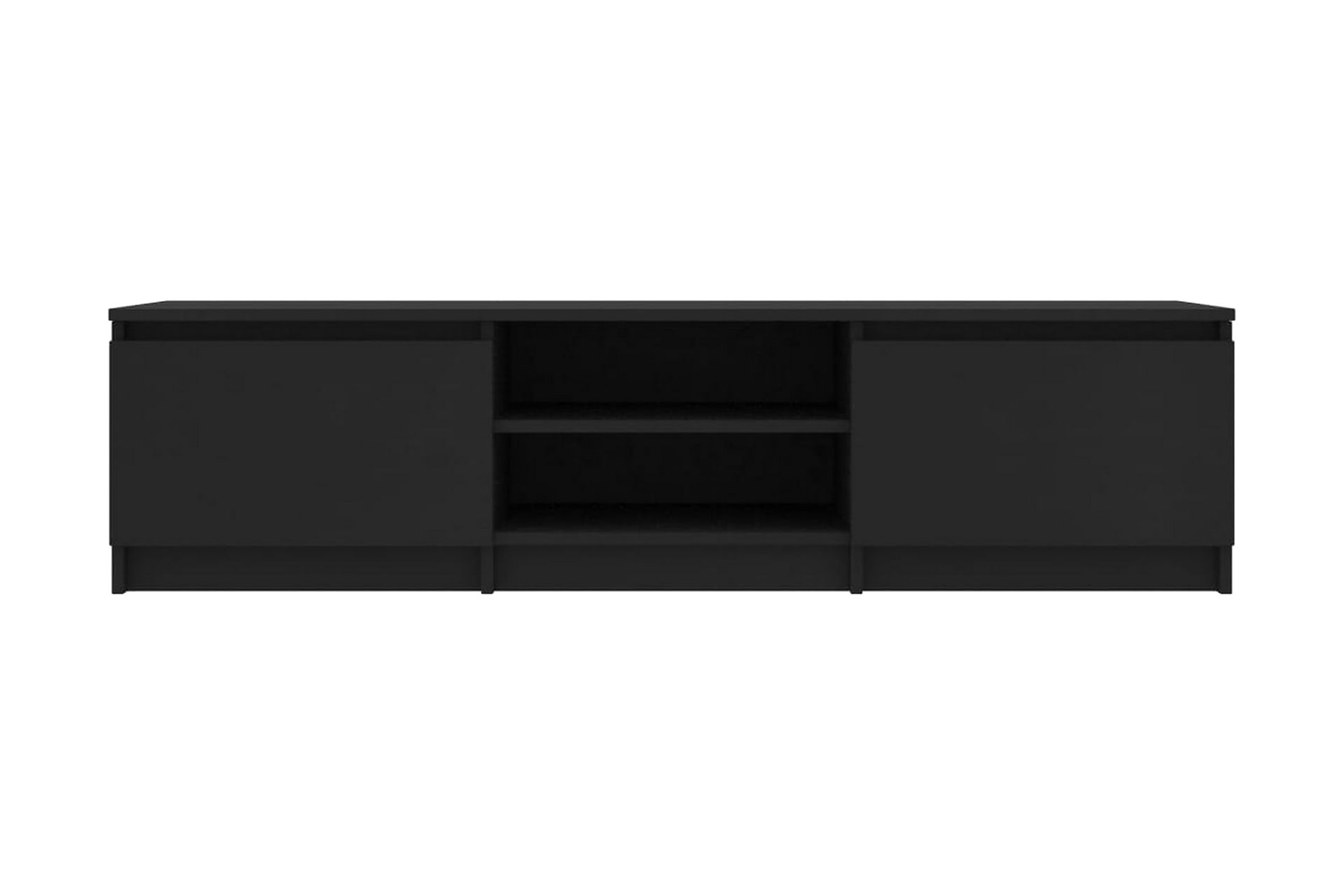 Tv-Skab 140 X 40 X 35,5 Cm Spånplade Sort - Sort - Møbler - TV borde & mediemøbler - TV-borde