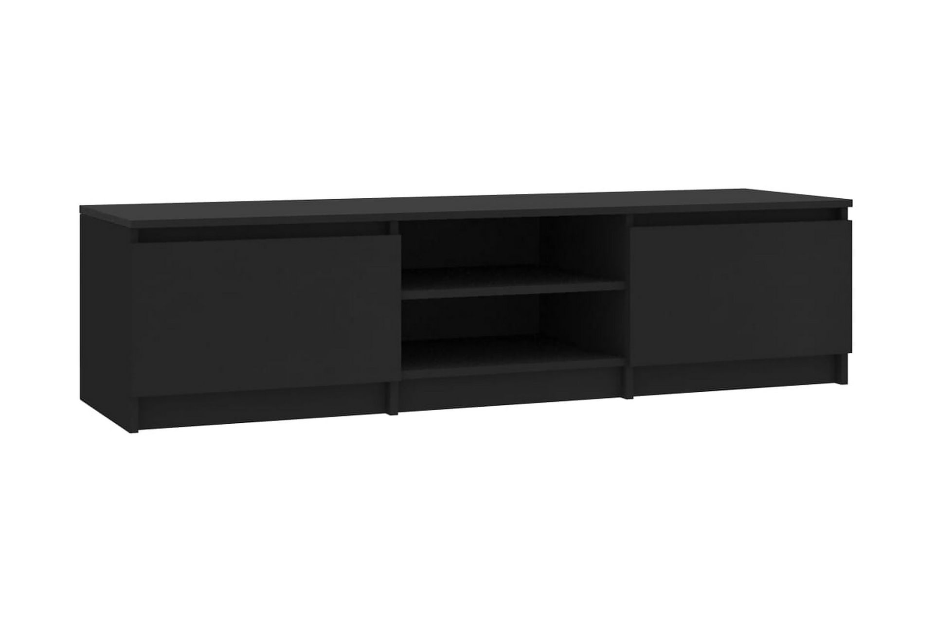 Tv-Skab 140 X 40 X 35,5 Cm Spånplade Sort - Sort - Møbler - TV borde & mediemøbler - TV-borde