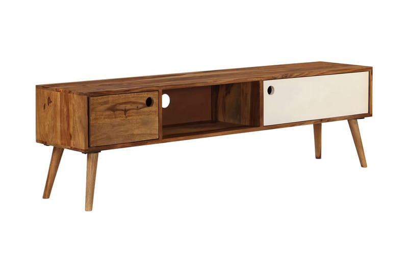 Tv-Skab 140 X 50 X 35 Cm Massivt Sheeshamtræ - Brun - Møbler - TV borde & mediemøbler - TV-borde