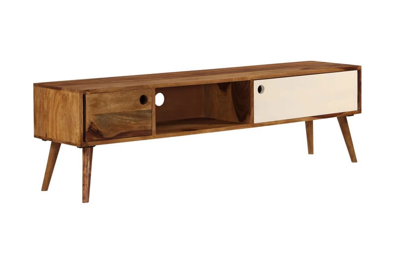 Tv-Skab 140 X 50 X 35 Cm Massivt Sheeshamtræ - Brun - Møbler - TV borde & mediemøbler - TV-borde