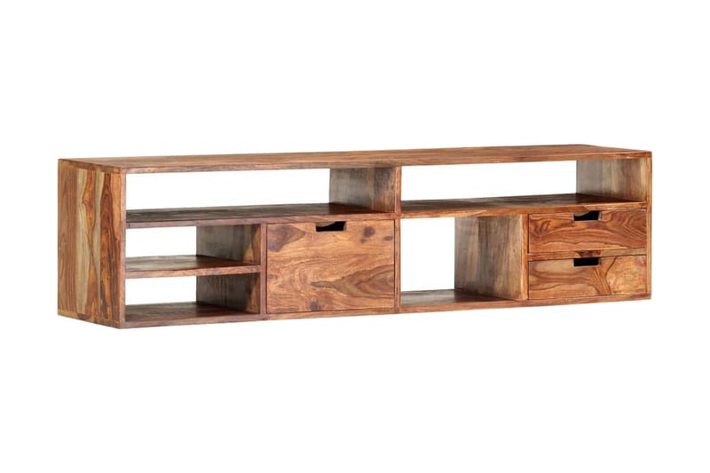 Tv-Skab 140x30x35 cm Massivt Sheeshamtræ - Brun - Møbler - TV borde & mediemøbler - TV-borde