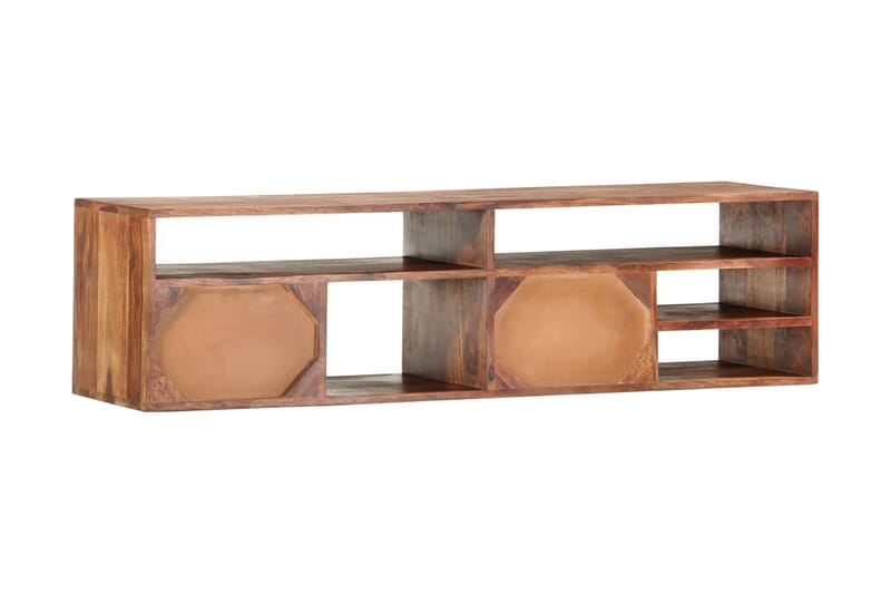 Tv-Skab 140x30x35 cm Massivt Sheeshamtræ - Brun - Møbler - TV borde & mediemøbler - TV-borde