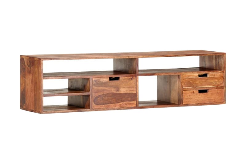 Tv-Skab 140x30x35 cm Massivt Sheeshamtræ - Brun - Møbler - TV borde & mediemøbler - TV-borde