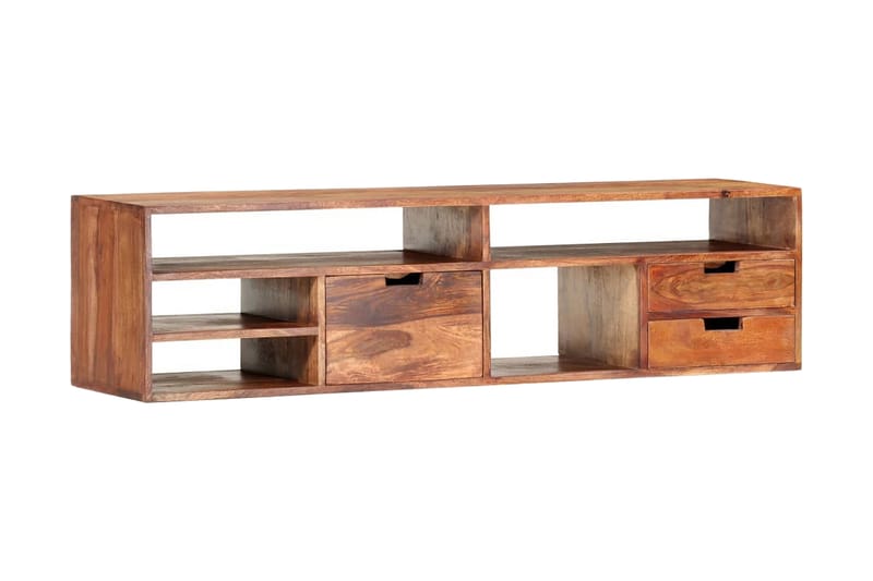 Tv-Skab 140x30x35 cm Massivt Sheeshamtræ - Brun - Møbler - TV borde & mediemøbler - TV-borde