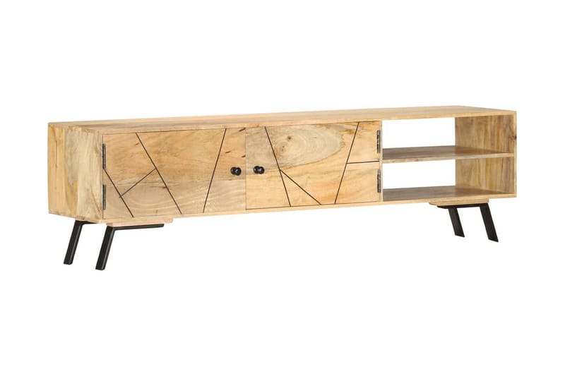 Tv-Skab 140x30x40 cm Massivt Mangotræ - Brun - Møbler - TV borde & mediemøbler - TV-borde
