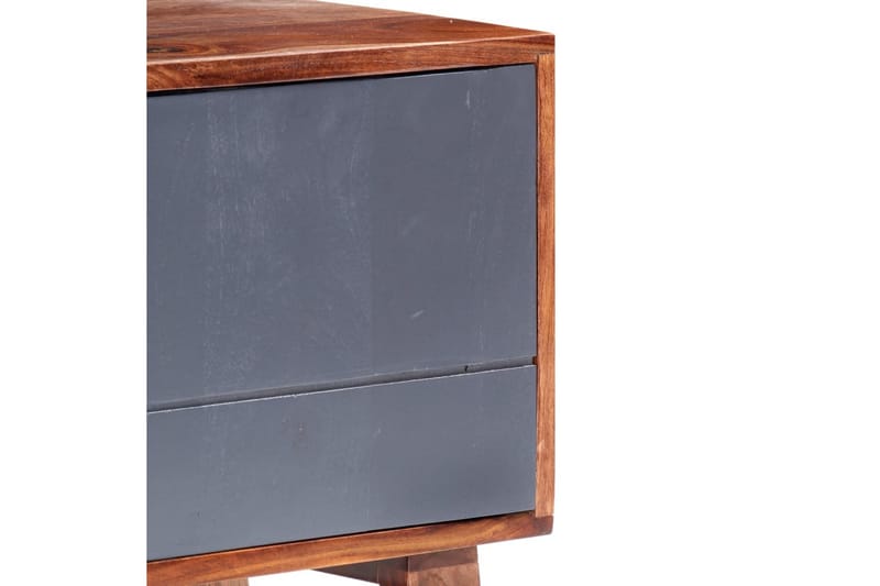 Tv-Skab 140X30X45 cm Massivt Sheeshamtræ Grå - Grå - Møbler - TV borde & mediemøbler - TV-borde