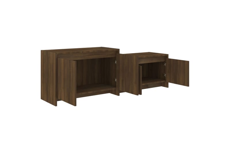 tv-skab 146,5x35x50 cm spånplade brun egetræsfarve - Brun - Møbler - TV borde & mediemøbler - TV-borde
