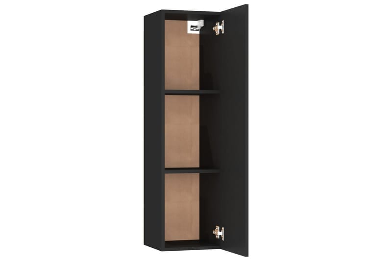 tv-skab 30,5x30x110 cm spånplade sort - Sort - Møbler - TV borde & mediemøbler - TV-borde