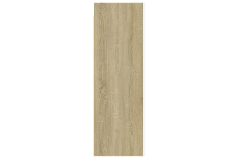 tv-skab 30,5x30x90 cm spånplade hvid og sonoma-eg - Beige - Møbler - TV borde & mediemøbler - TV-borde