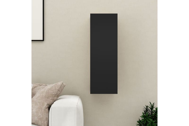 tv-skab 30,5x30x90 cm spånplade sort - Sort - Møbler - TV borde & mediemøbler - TV-borde